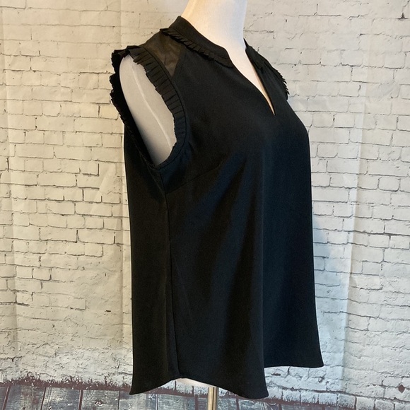 Soft Surroundings Nyssa Tank ruffle detail Size Medium elevated basic capsule - Picture 8 of 15